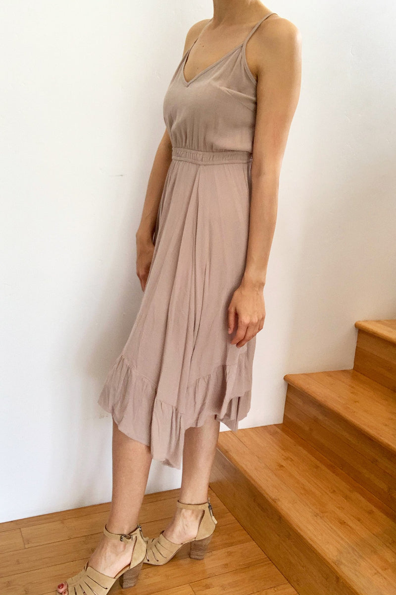 handkerchief midi dress Rio Handkerchief Midi Dress Rose Smoke