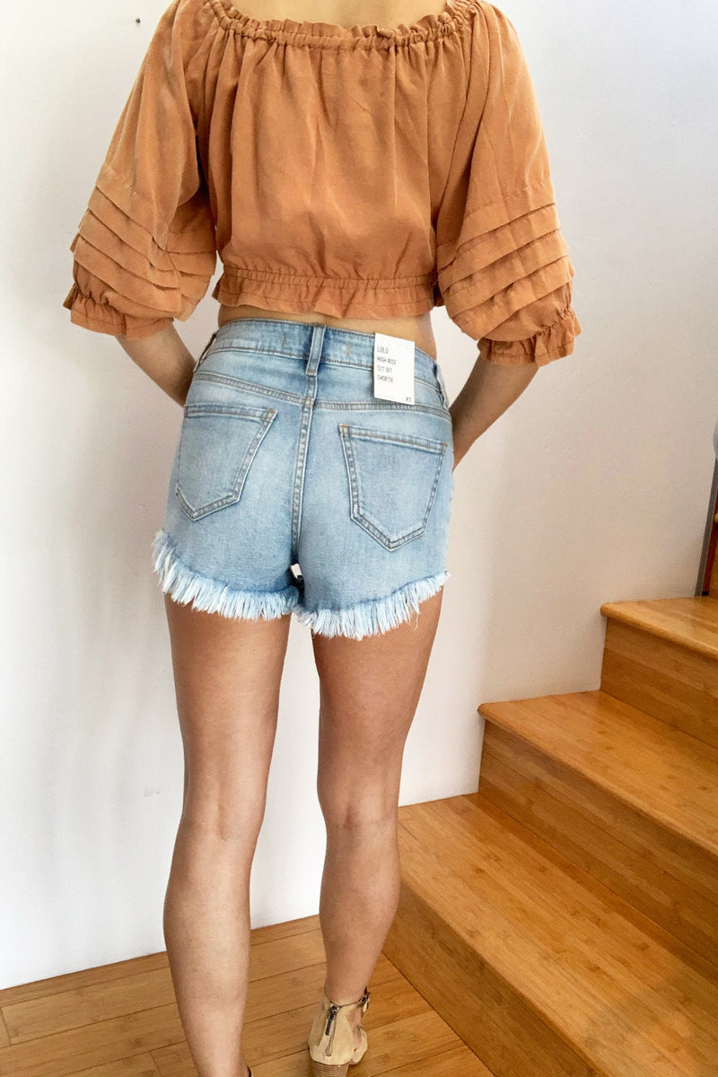 Rio Off-Shoulder Blouse Brick